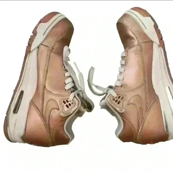 Nike Flight Squad Mens Metallic Copper White Sneaker 6M 7.5 W